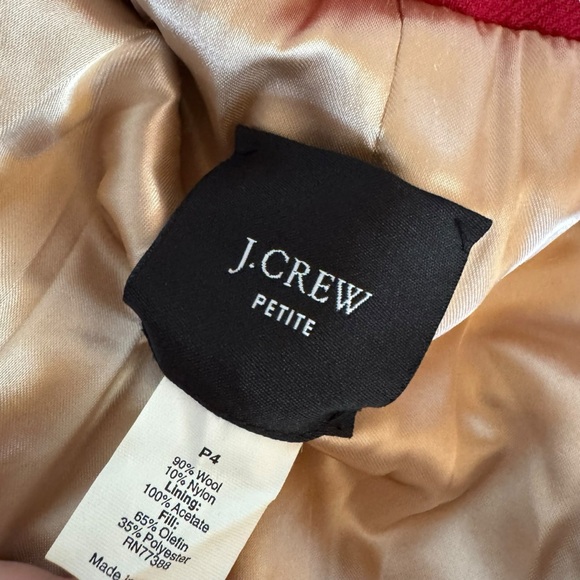Vintage Red J. Crew Top Coat - Picture 5 of 6
